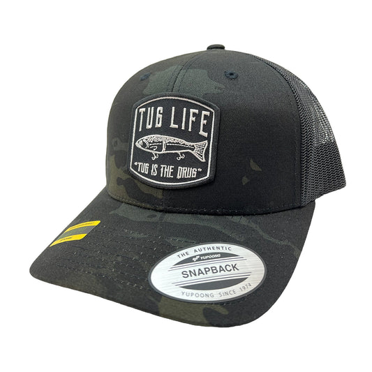 Multi cam trucker snapback