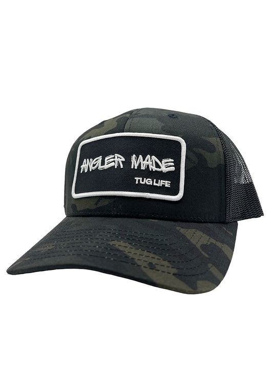 Angler made multicam trucker SnapBack