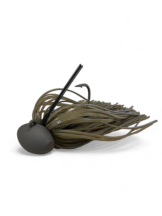 Tug Life Tungsten finesse football jig/ Green pumpkin