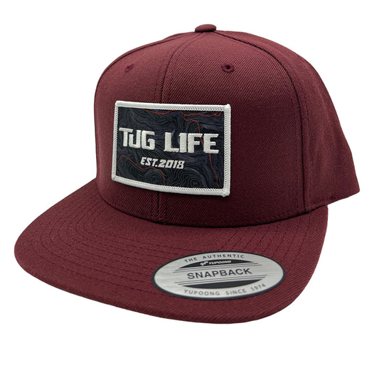 OFFSHORE maroon flat bill SnapBack