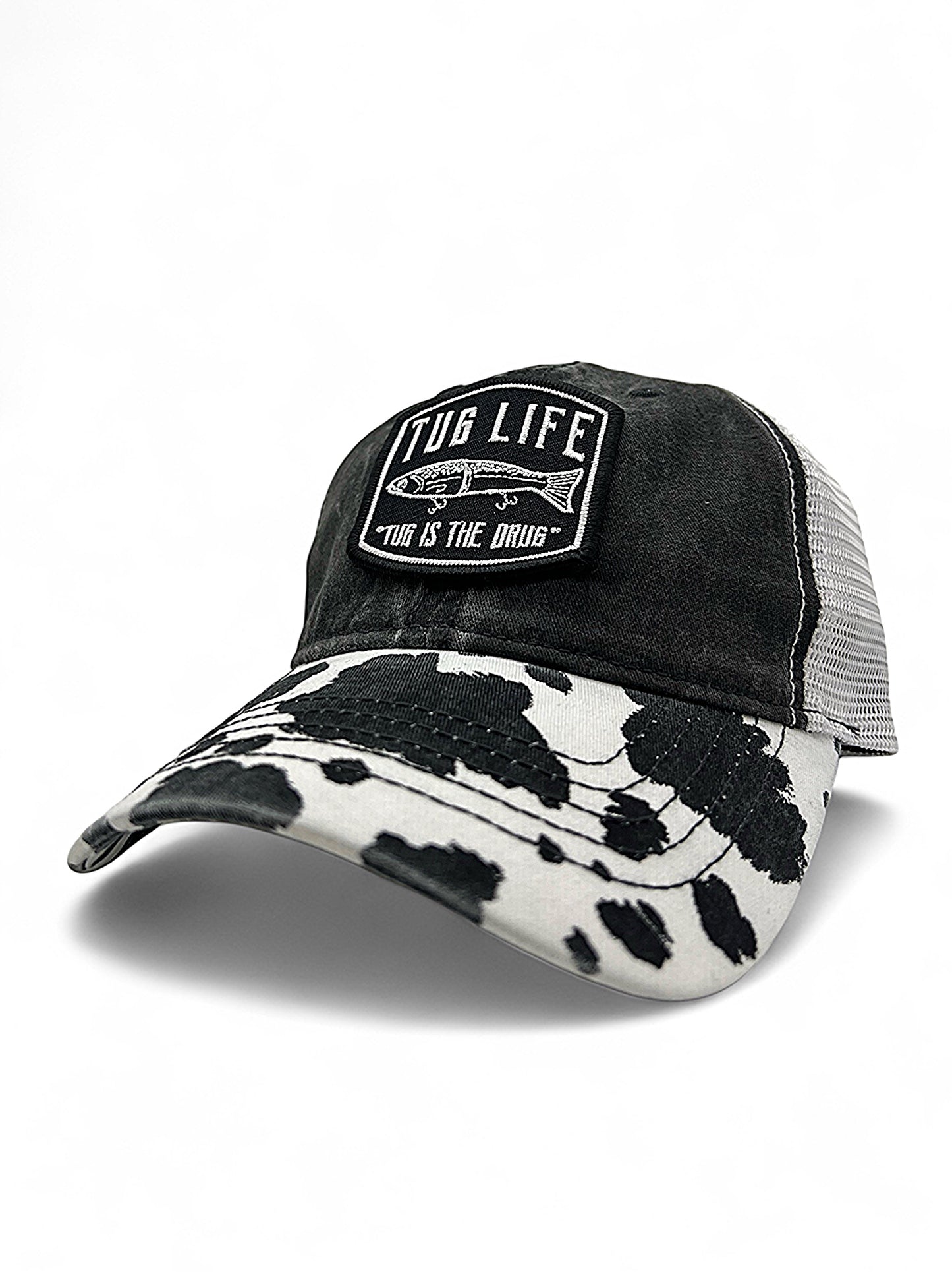 Cow print Ponytail snapback